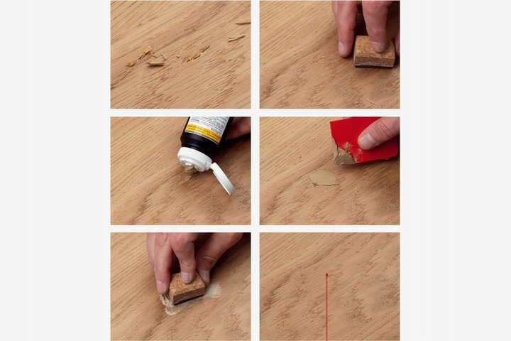 Szpachla do drewna CZARNY 500g kit szpachlówka