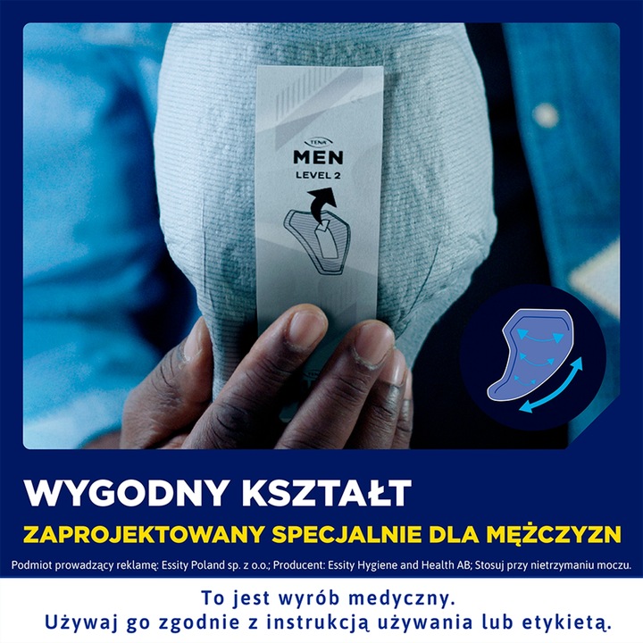 Tena Men Light Level 1 wkładki anatomiczne 24 szt.