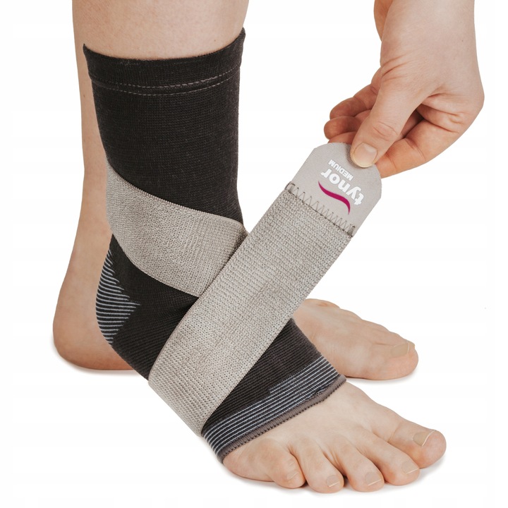 STABILIZATOR KOSTKI I STOPY ORTEZA STAWU SKOKOWEGO ELASTYCZNA OPASKA