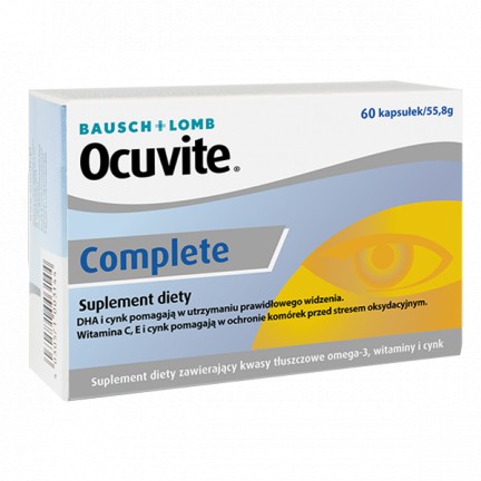 Ocuvite Complete Wsparcie Prawidłowego Widzenia 60 Kapsułek