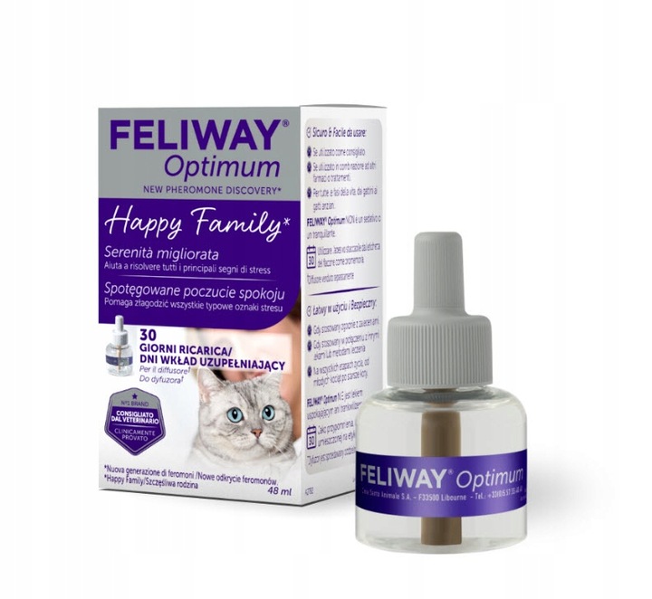 FELIWAY DYZFUZOR + wkład 48 ml feromony dla kota