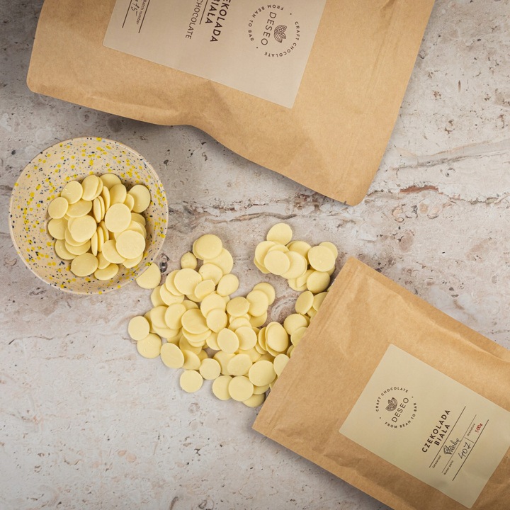 CZEKOLADA BIAŁA DESEO DROPSY CZEKOLADOWE 500G 0,5KG