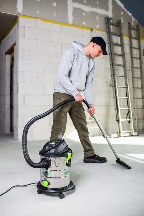 ODKURZACZ PRZEMYSŁOWY WARSZTATOWY MOKRO SUCHO HEPA POPIÓŁ GIPS MOCNY