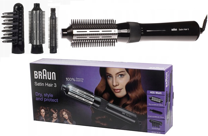 SUSZARKO LOKÓWKA BRAUN AS330 SATIN HAIR DO WŁOSÓW