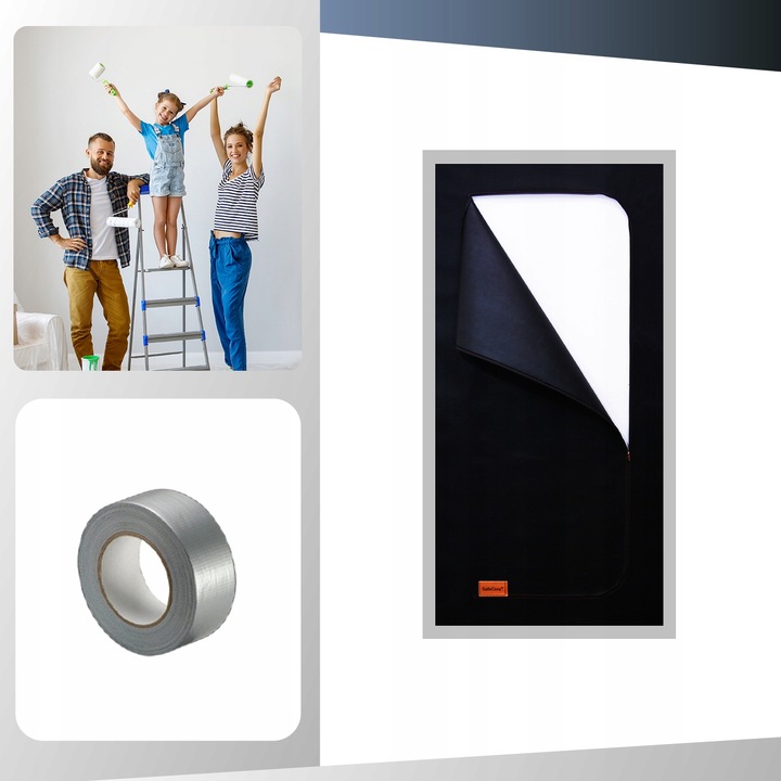 DRZWI PRZECIWPYŁOWE BUDOWLANE KURTYNA PRZECIWPYŁOWA+MOCNA SZARA TAŚMA