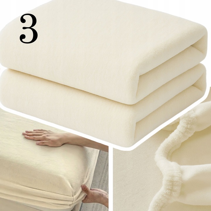 PRZEŚCIERADŁO Z GUMKĄ 120x200 PLUSZOWE POLAROWE MIŚ MIĘKKIE CIEPŁE