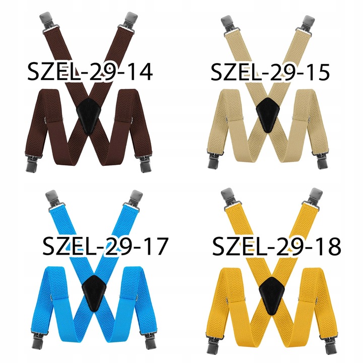 SZELKI MĘSKIE DO SPODNI MOCNE SZEROKIE CODZIENNE REGULOWANE POLSKIE