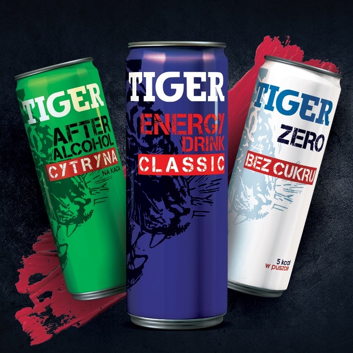 Napój energetyczny Tiger Energy Drink bez cukru 12x250ml