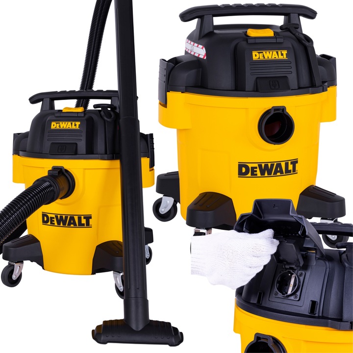 Odkurzacz przemysłowy Dewalt 1050W 20L gniazdo do elektronarzędzi