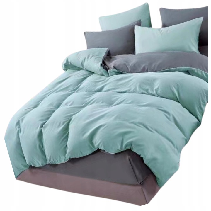 KOMPLET POŚCIELI 200x220 DWUSTRONNA ZESTAW MIŁA DELIKATNA DUŻO WZORÓW