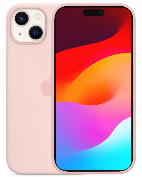 Plecki do iPhone 13 etui obudowa silicone case KREDOWY RÓŻOWY