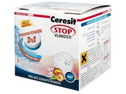Ceresit STOP WILGOCI PEARL tabletki zastępcze 2w1 energiczne owoce (2x300g)