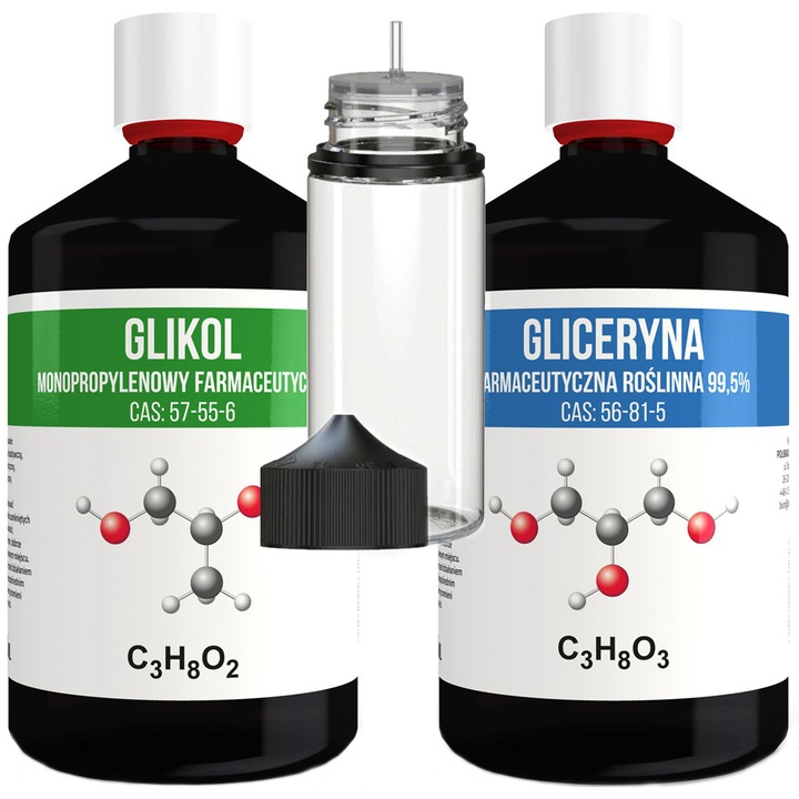 Zestaw GLIKOL 1000 ml + GLICERYNA 1000 ml + BUTELKA GORILLA 120 ml