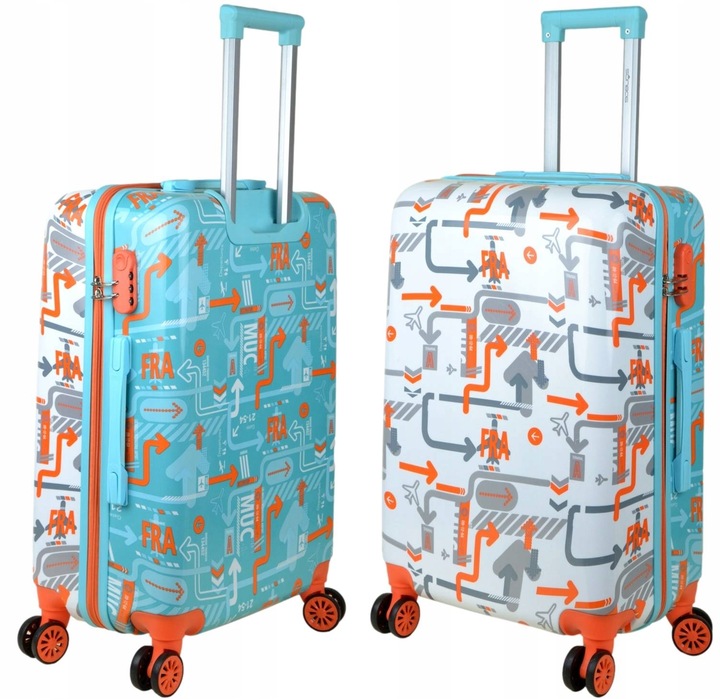 Średnia walizka na kółkach SUNBAG Fly360 Dual Color