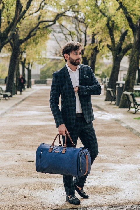 POKROWIEC na GARNITUR KOSZULE TORBA PODRÓŻNA Solidna TORBA weekendowa 2w1