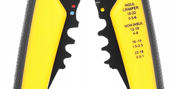 Ściągacz Izolacji do Kabli Przewodów Zaciskarka