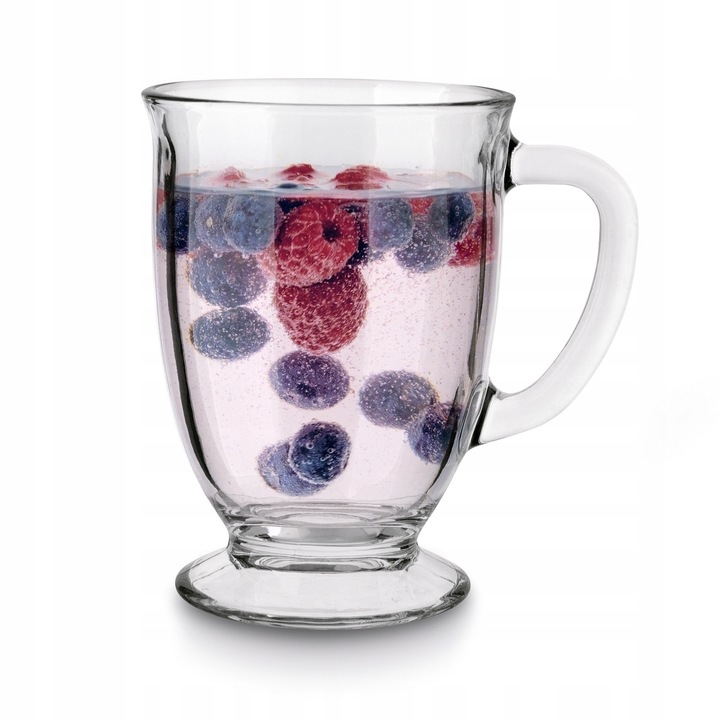 Szklane KUBKI DO KAWY HERBATY szklanki DO NAPOJÓW 6xKUBEK CARLO 450ml Tadar