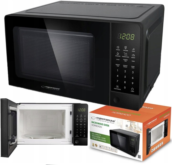 Kuchenka mikrofalowa wolnostojąca Esperanza Horneado 20L 700W
