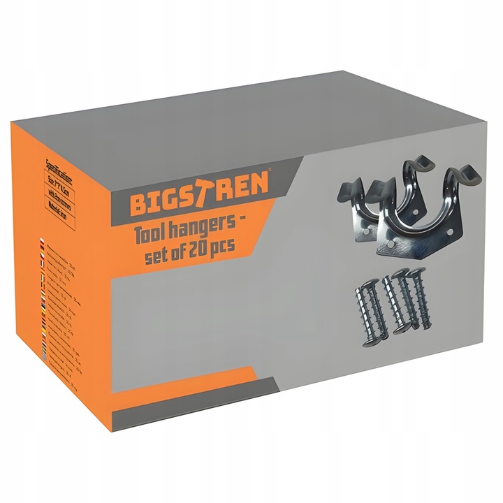 WIESZAKI POJEDYNCZE NA NARZĘDZIA 20 SZTUK BIGSTREN