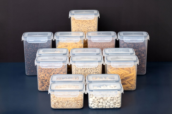 POJEMNIK SŁOIK PLASTIKOWY NA MAKARON KASZE PUDEŁKA NA ŻYWNOŚĆ 15 szt