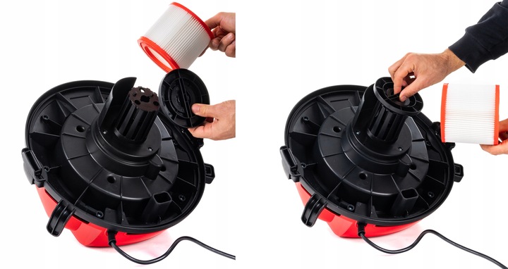 ODKURZACZ PRZEMYSŁOWY WARSZTATOWY SUCHO MORKO MOC SSĄCA + NADMUCH 25L