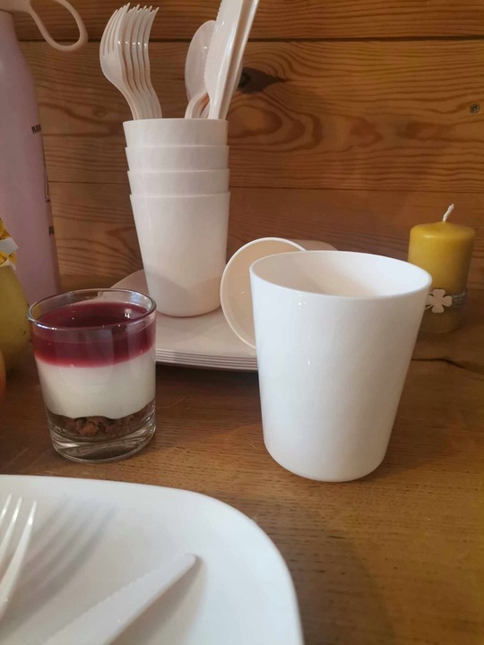 ZESTAW PIKNIKOWY 32 ELEMENTY KUBKI SZTUĆCE POJEMNIK PRZENOŚNY