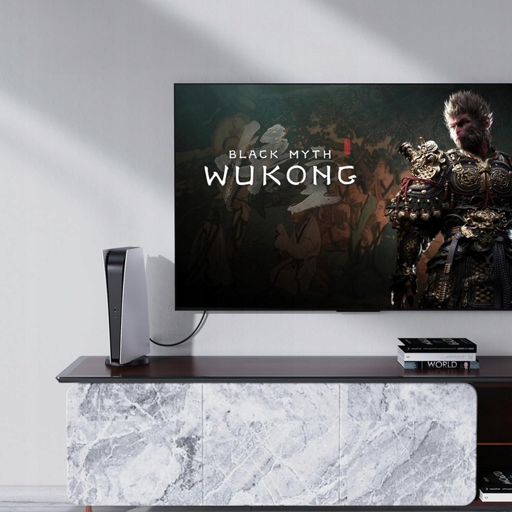 KABEL PRZYŁĄCZE PRZEWÓD HDMI 3M PRZEWÓD V2.1 8K 4K / PREMIUM ZŁOTE