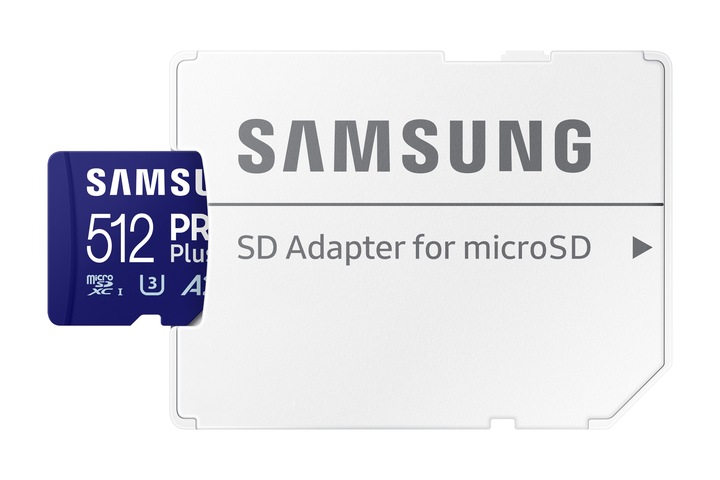 Samsung PRO Plus microSDXC 512GB U3 A2 V30 180 MB/s Adapter Karta pamięci