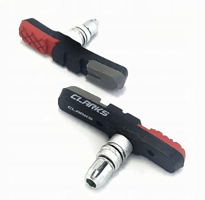 Klocki hamulcowe Clarks CPS301 MTB V-brake 72 mm czerwono-czarno-szare
