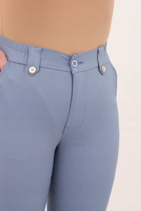 SPODNIE DAMSKIE CYGARETKI BAWEŁNIANE ELEGANCKIE NA GUMCE DUŻE ROZMIARY