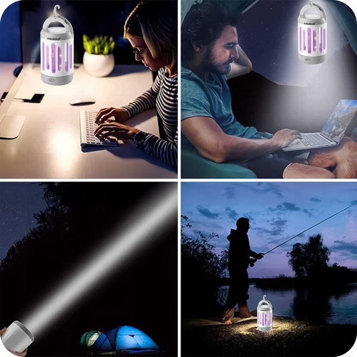 Lampa Owadobójcza UV 5W Na Muchy Komary Owady Osy Ćmy Pułapka