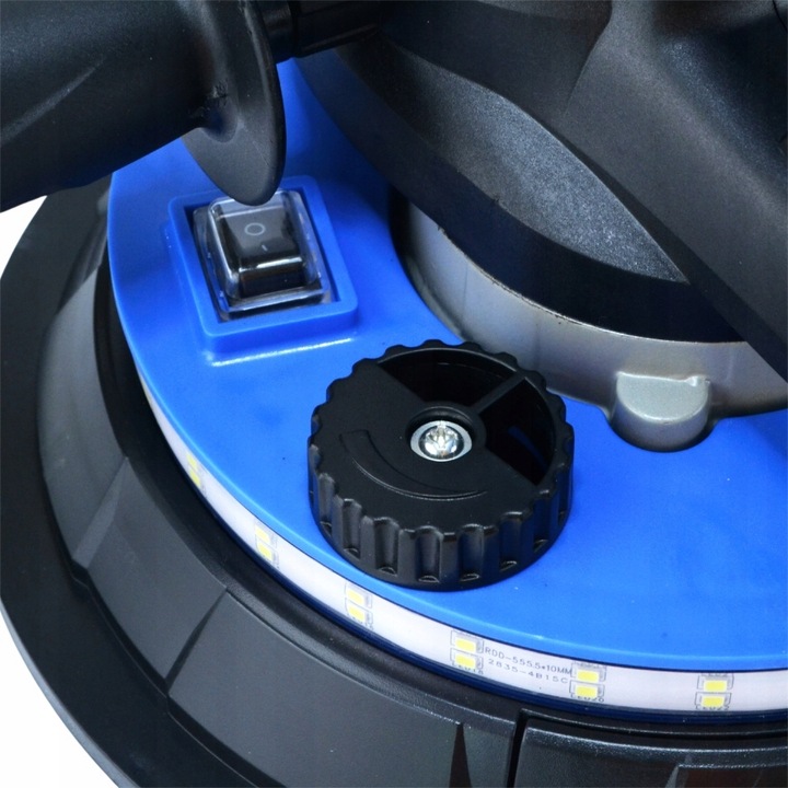 Szlifierka do Gipsu Gładzi Tynków Tynku Ścian Sufitów LED 360° + 6x