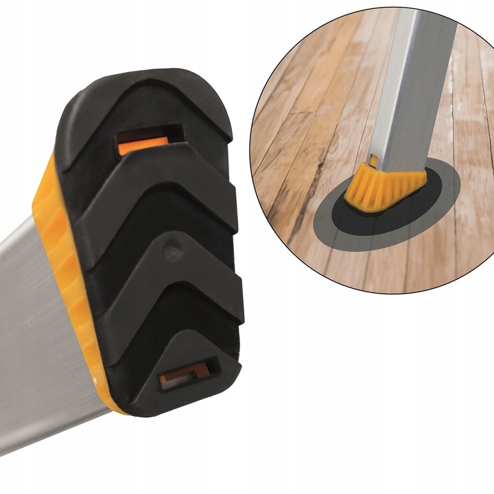 Drabina aluminiowa domowa PÓŁKA 5 stopniowa SZEROKIE stopnie DRABEST