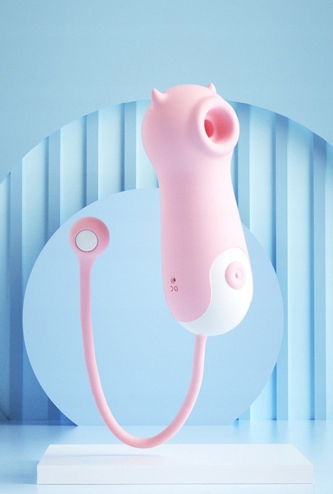 WIBRATOR SSĄCY ŁECHTACZKĘ, MASAŻER Z AKUMULATOREM