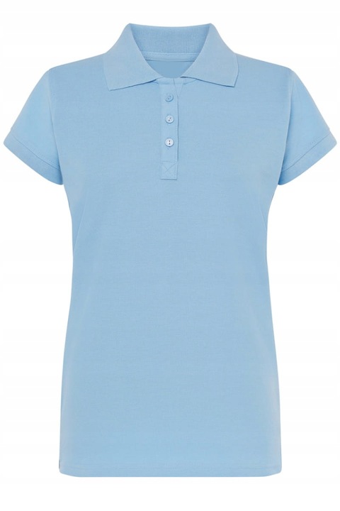 Koszulka polo damska błękitna roz.M