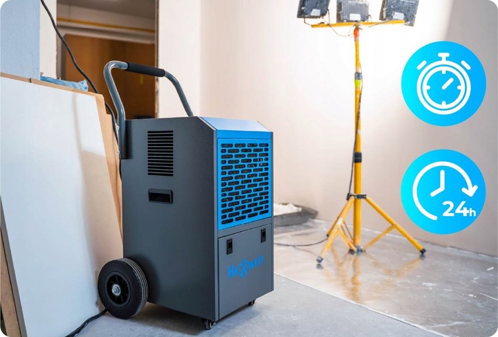 PRZEMYSŁOWY POCHŁANIACZ WILGOCI 650W BUDOWLANY OSUSZACZ POWIETRZA