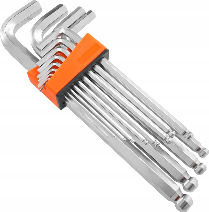 DUŻE KLUCZE IMBUSOWE ZESTAW IMBUSÓW KLUCZY IMBUSOWYCH IMBUSY Z KULKĄ 2-19mm