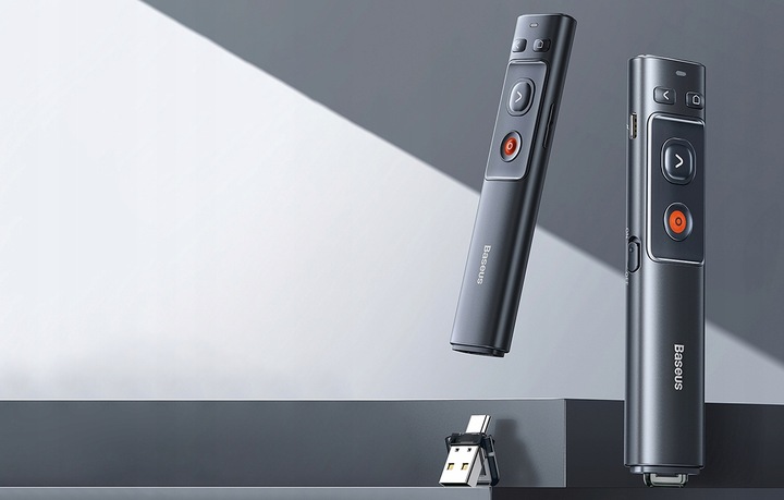 BASEUS WIELOFUNKCYJNY PILOT DO PREZENTACJI ZE WSKAŹNIKIEM LASEROWYM 250 MAH