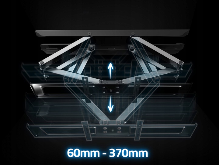 UCHWYT ŚCIENNY DO TELEWIZORA TV 23-60 cali wieszak obrotowy MEGA MOCNY