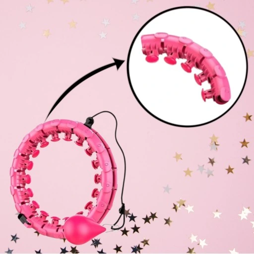 SMART HULA HOP Z OBCIĄŻENIEM ODCHUDZAJĄCE OBCIĄŻNIKIEM Z WYPUSTKAMI HULAHOP