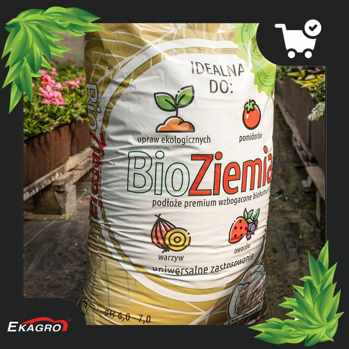Bio Ziemia Uniwersalna do kwiatów warzyw z Nawozem Podłoże Kompostowe