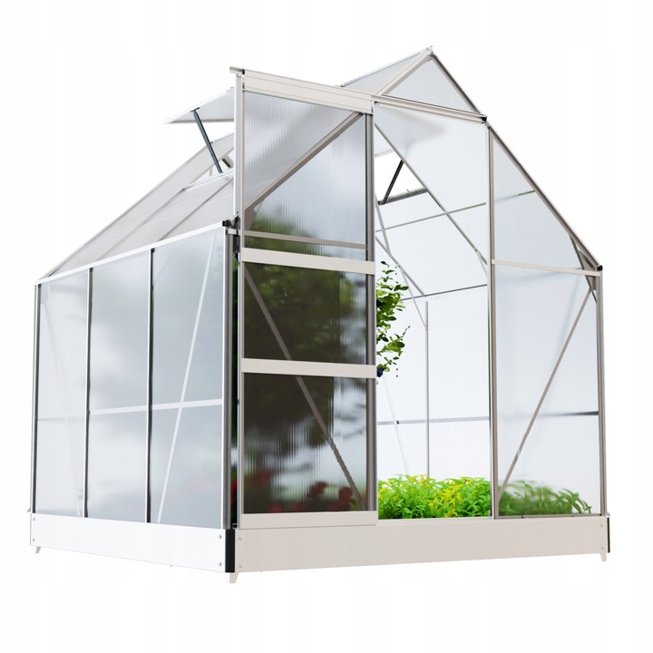 SZKLARNIA OGRODOWA POLIWĘGLAN DOMEK 1,9x1,95m 3,61m2 OCHRONA UV