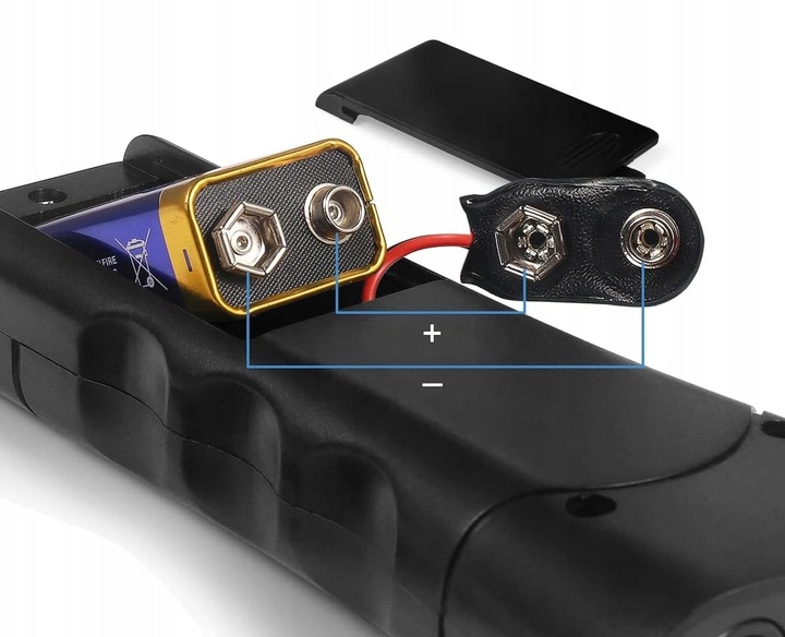 Ultradźwiękowy Odstraszacz Psów Treser Elektryczny z Latarką LED