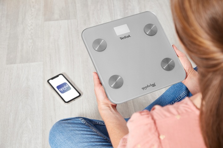 Waga łazienkowa analityczna Tefal Goodvibes BM9600 BMI pomiar tłuszczu