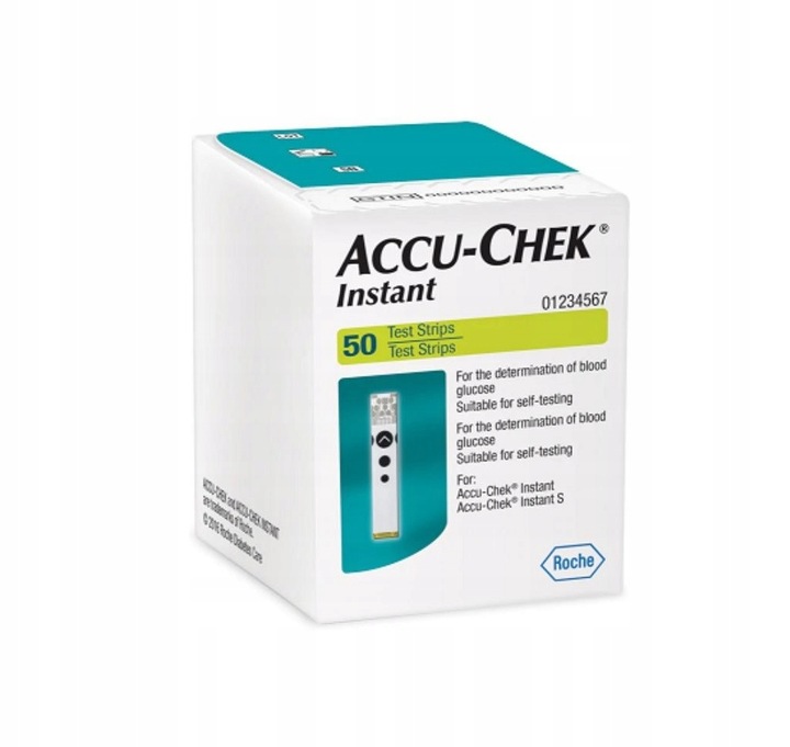 ACCU-CHEK INSTANT 50 sztuk Paski testowe DO POMIARU POZ. GLUKOZY WE KRWI