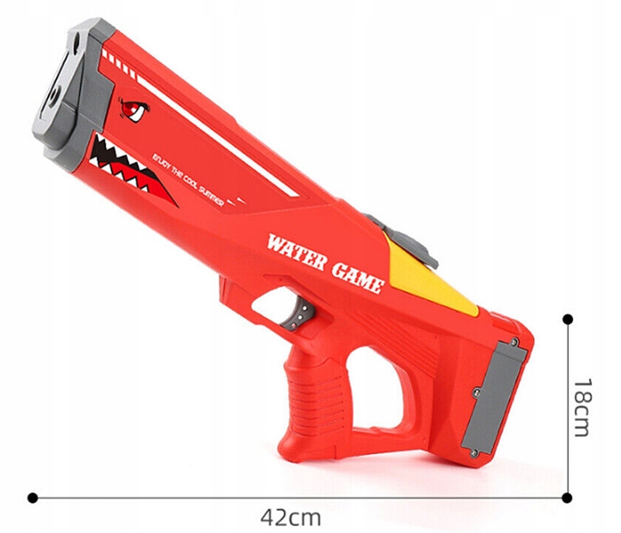 PISTOLET NA WODĘ ELEKTRYCZNY MIOTACZ DLA DZIECI ładowanie USB zasięg