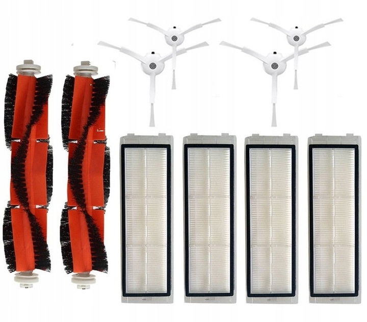 ZESTAW SZCZOTKI FILTRY DO ROBOROCK E20 E25 E35 E4 E5 S50 S60 S65 S5 S6 MAXV