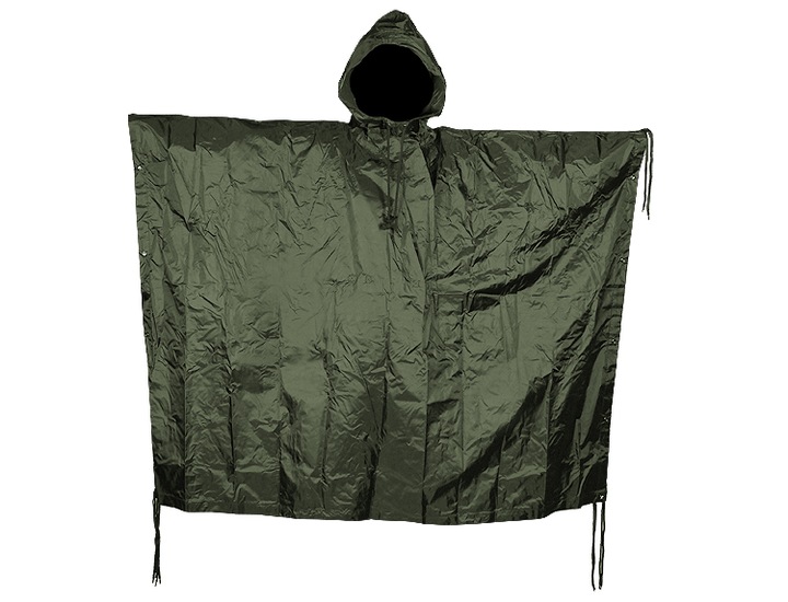 PELERYNA PRZECIWDESZCZOWA PONCHO Pałatka MIL-TEC RIP-STOP OLIVE +Gratis