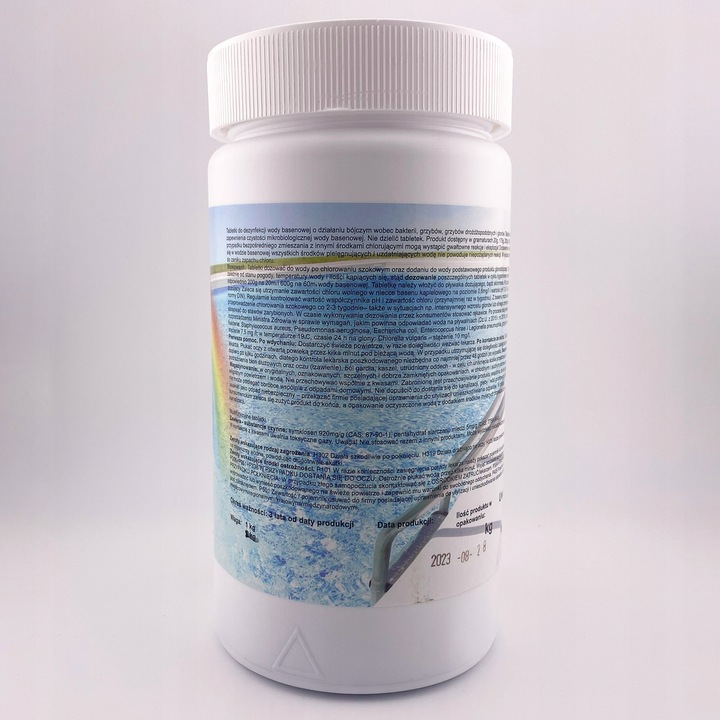 RAINBOW MINI MAXI CHLOR DO BASENU JACUZZI TABLETKI wolno rozpuszczające