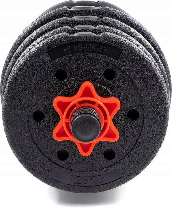 2W1 HANTLE BITUMICZNE REGULOWANE 2x20 KG + SZTANGA = ZESTAW HANTLI 40 KG